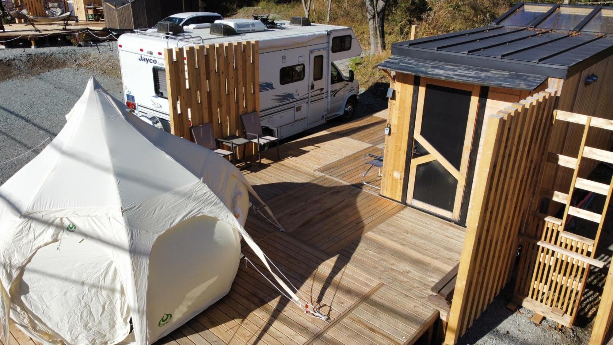 ホテル Fuji Dome Glamping 富士河口湖町 エクステリア 写真