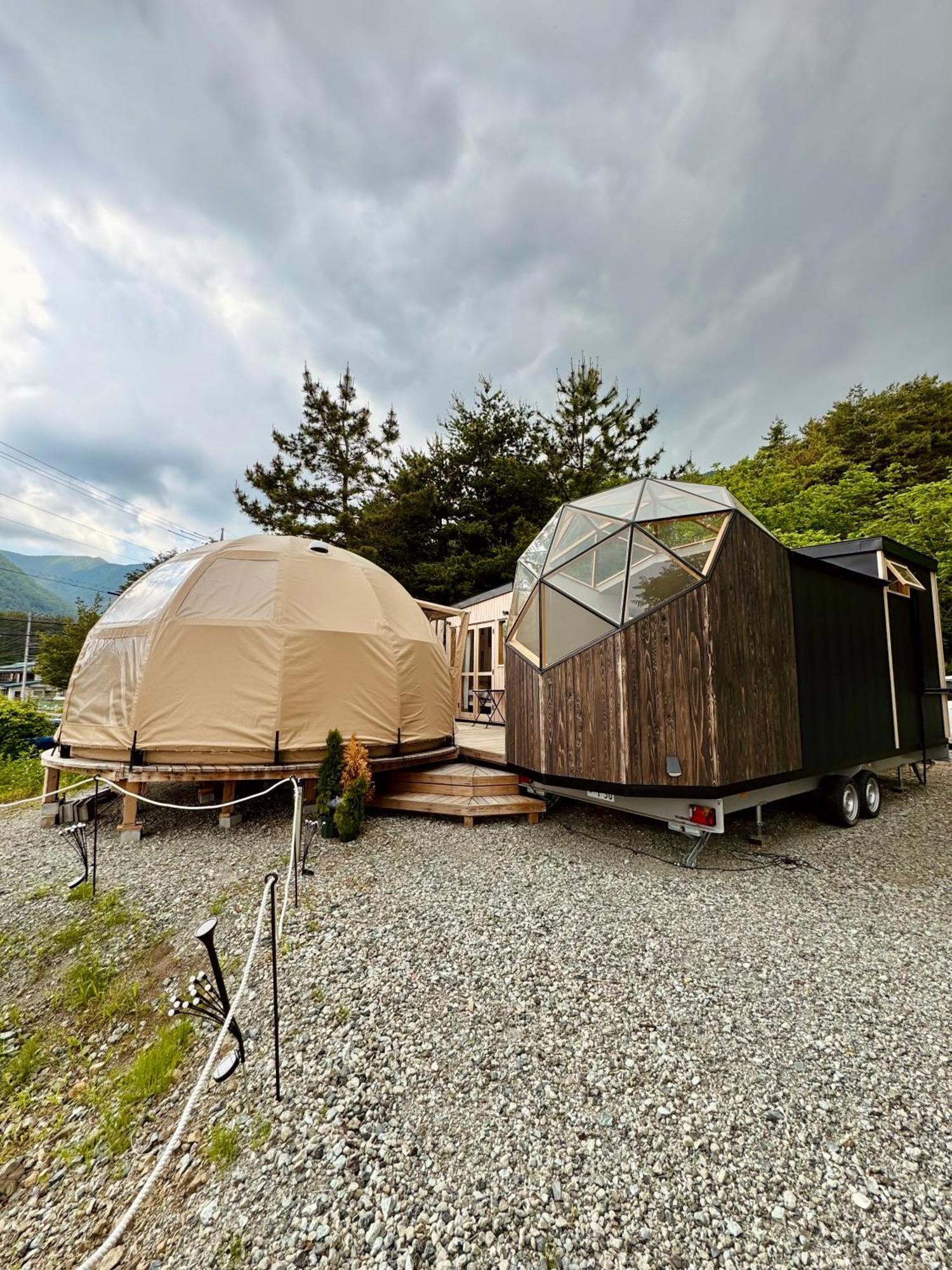 ホテル Fuji Dome Glamping 富士河口湖町 エクステリア 写真